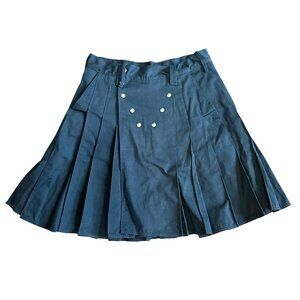 Utilikilt Mocker Heavy-duty Button Snap Canvas Black Size 35 37 Utiliclan Kilt